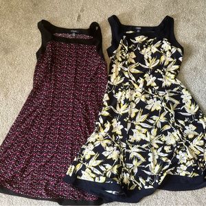 Two Chaps sleeves Square Dresses